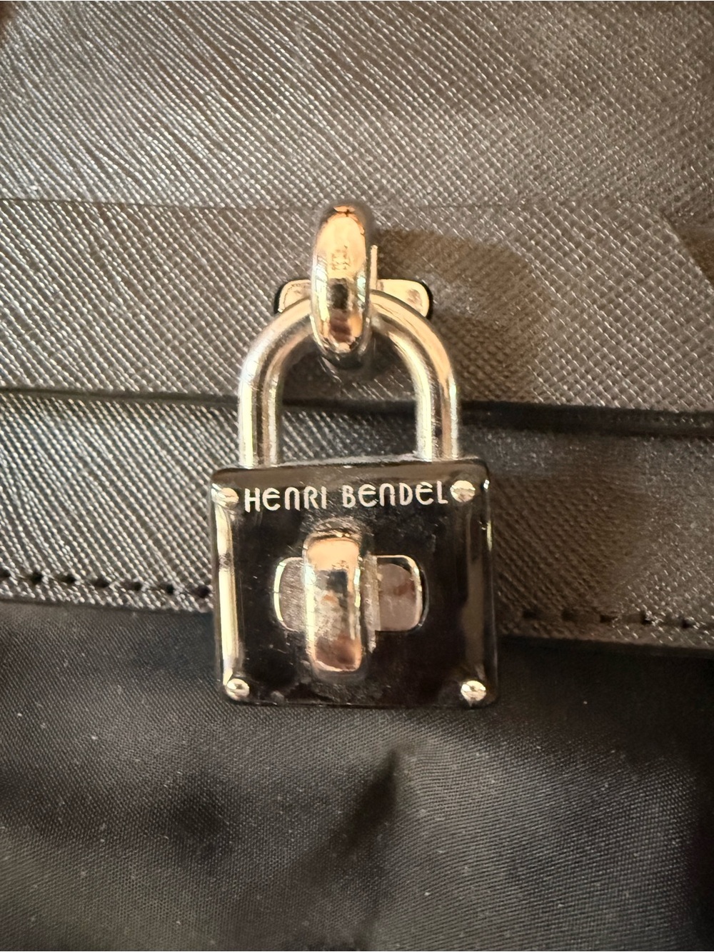 henri bendel Black Nylon Backpack Tote with Silver Hardware- perfect condition - Picture 3 of 10